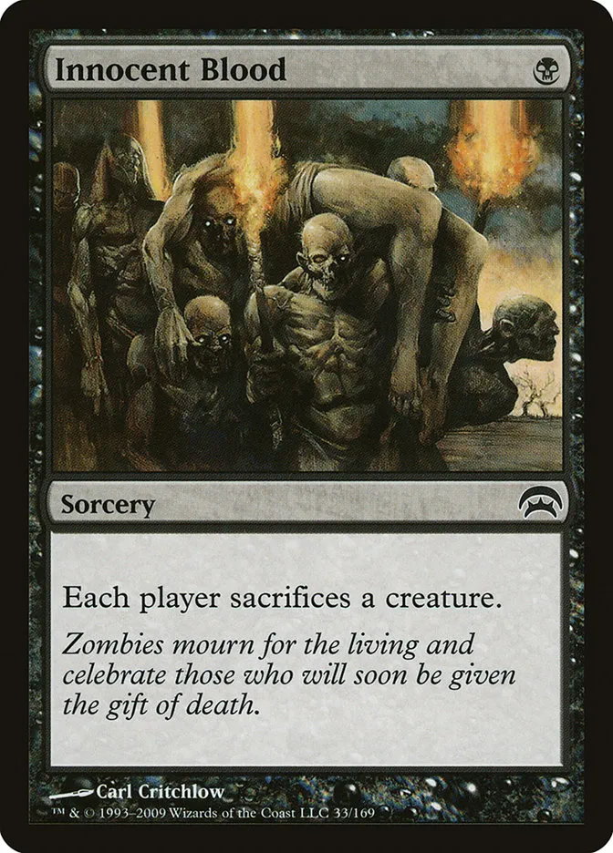 2009 Planechase Innocent Blood common #33 common card image