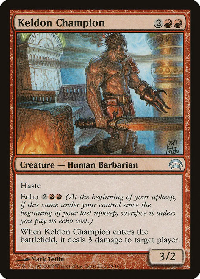 2009 Planechase Keldon Champion uncommon #58 uncommon card image