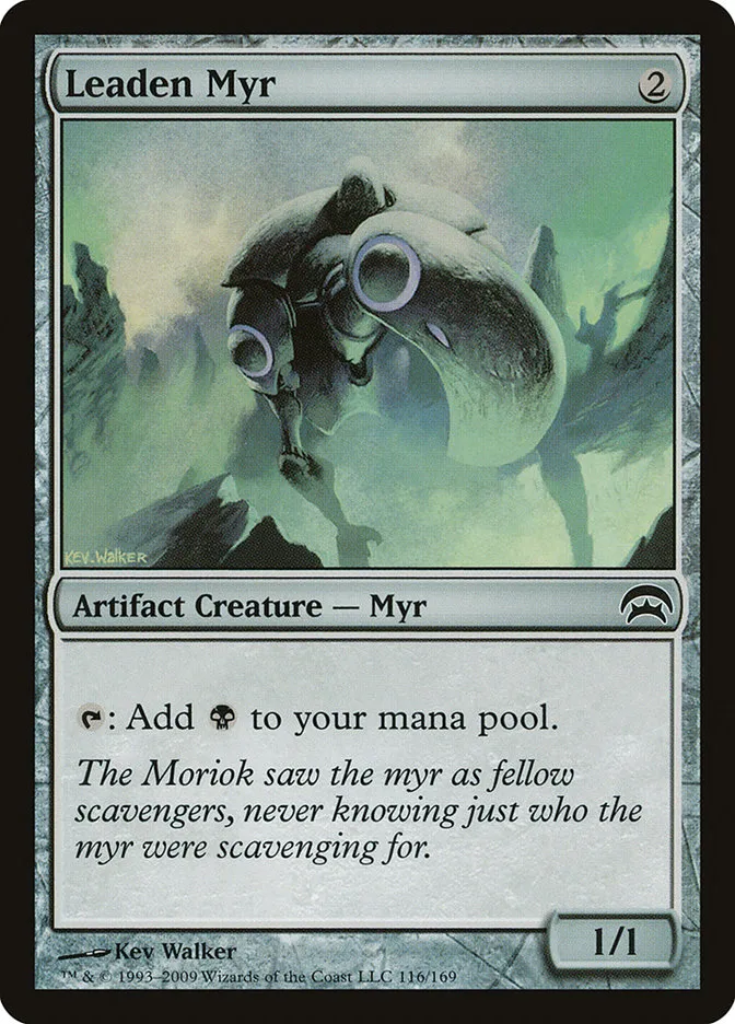 2009 Planechase Leaden Myr common #116 common card image