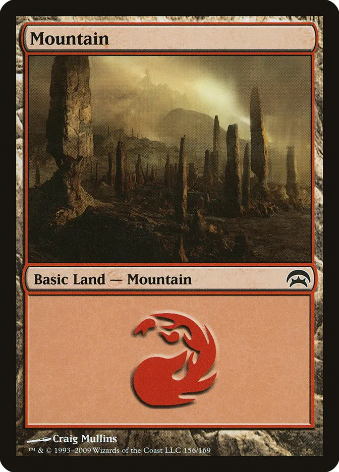2009 Planechase Mountain common #156 common card image