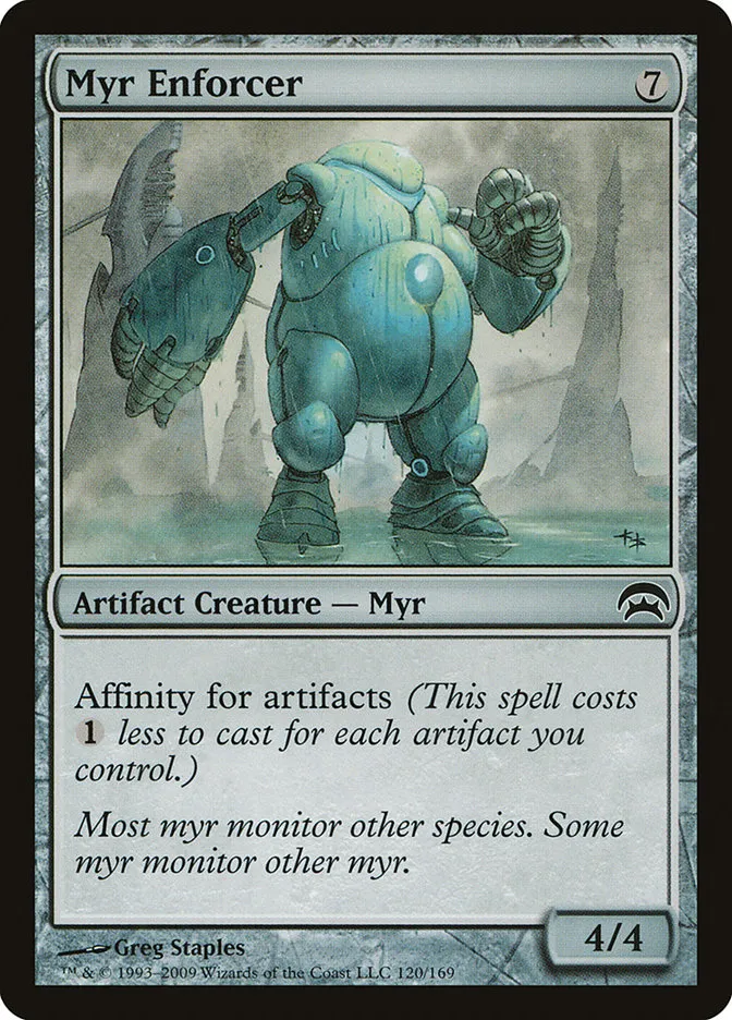 2009 Planechase Myr Enforcer common #120 common card image