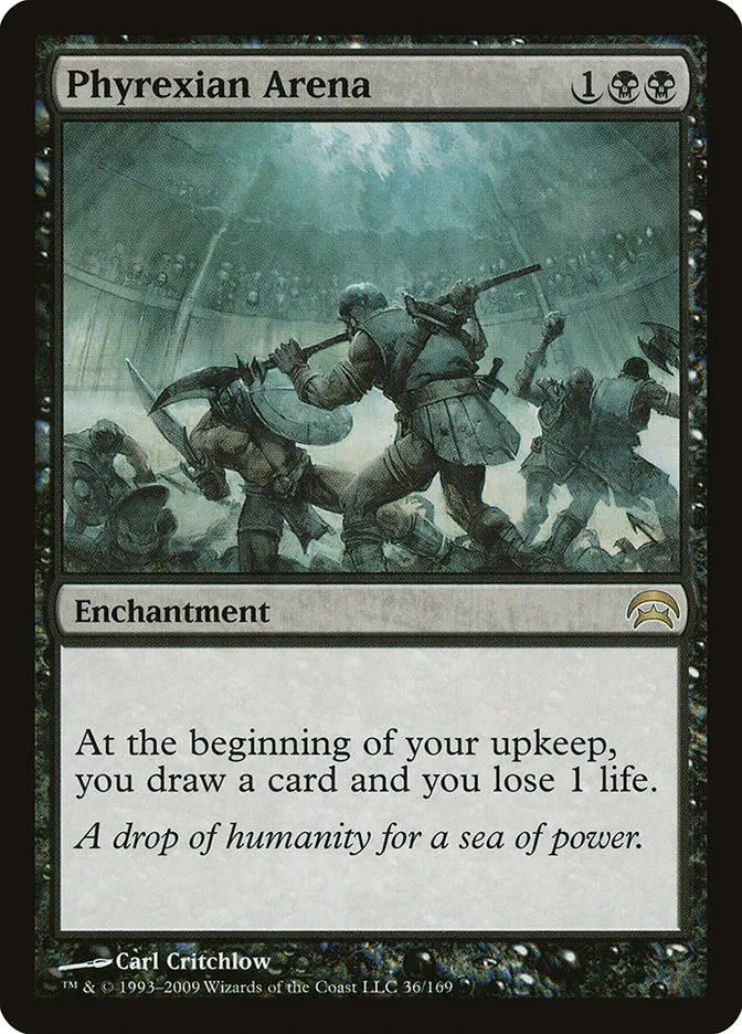 2009 Planechase Phyrexian Arena #36 rare card image