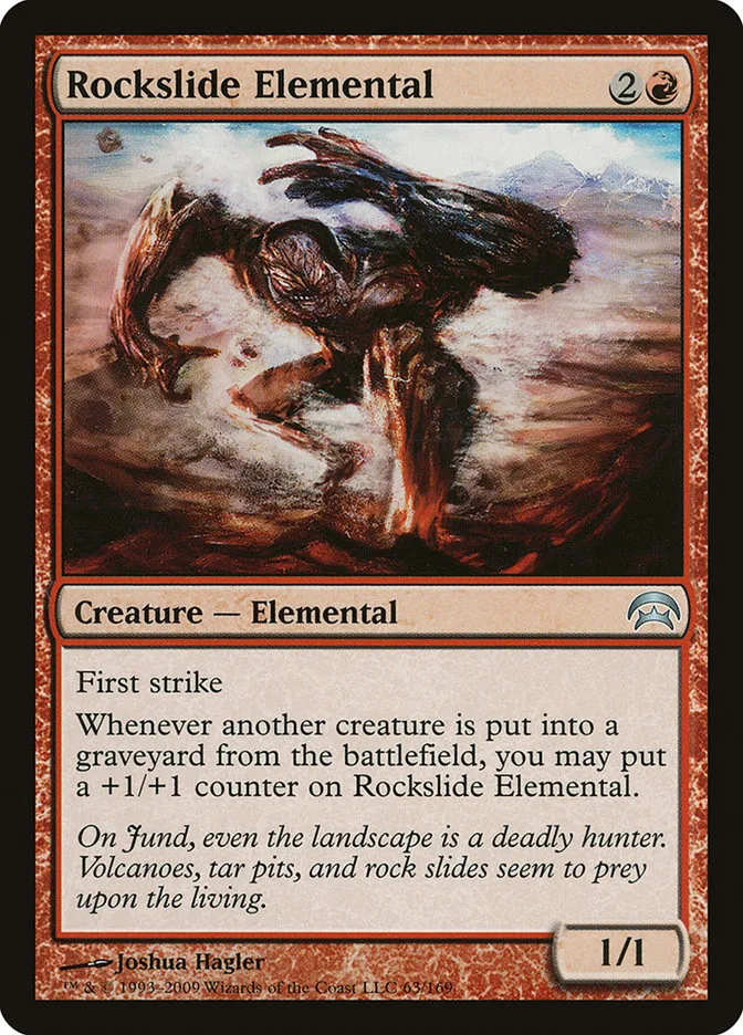 2009 Planechase Rockslide Elemental uncommon #63 uncommon card image