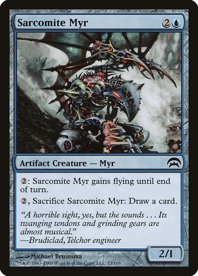 2009 Planechase Sarcomite Myr common #13 common card image