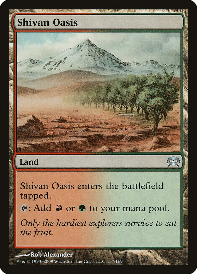 2009 Planechase Shivan Oasis uncommon #137 uncommon card image