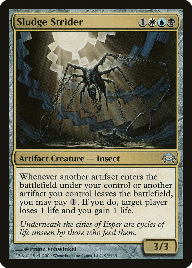 2009 Planechase Sludge Strider uncommon #95 uncommon card image