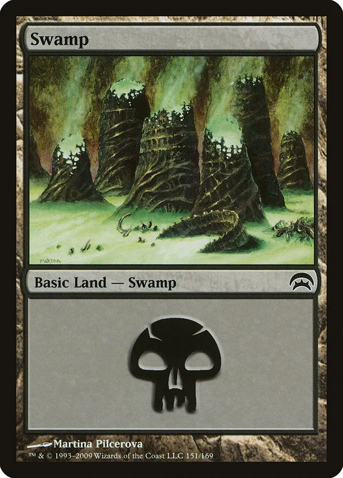 2009 Planechase Swamp common #151 common card image