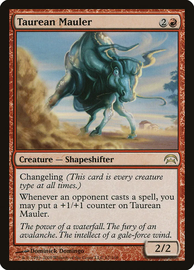 2009 Planechase Taurean Mauler #67 rare card image