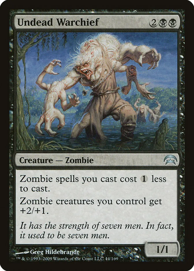 2009 Planechase Undead Warchief uncommon #44 uncommon card image