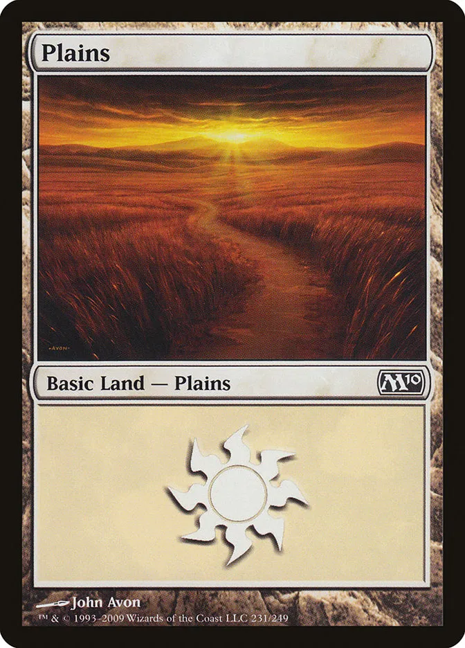 2009 Magic 2010 Plains common #231 common card image