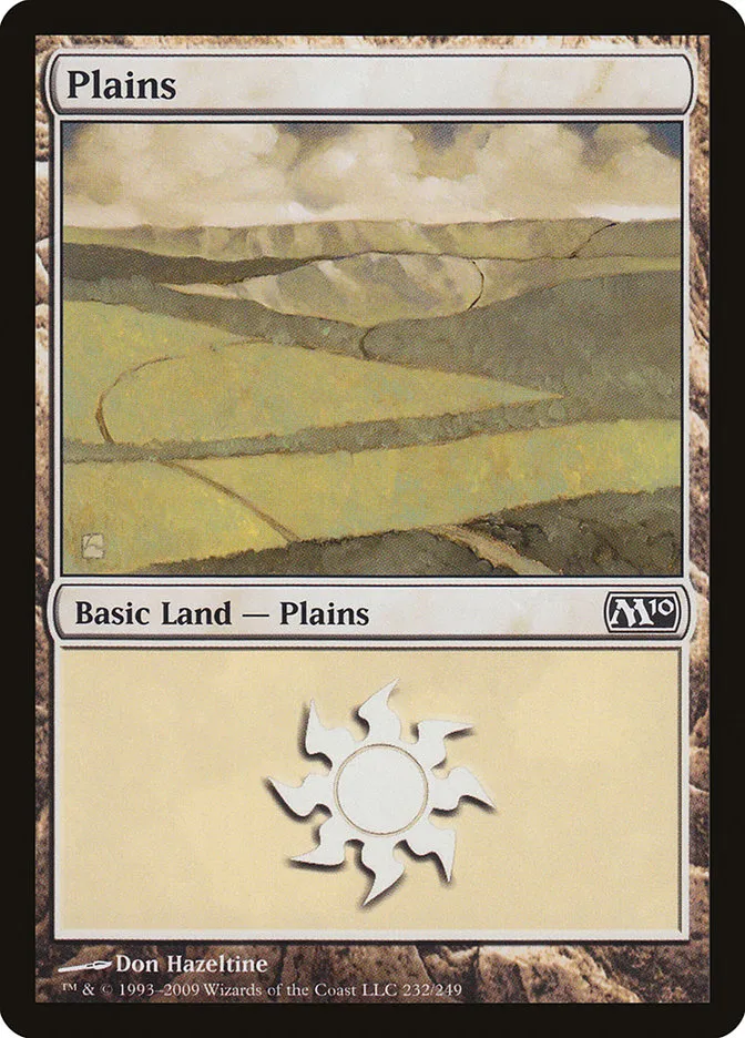 2009 Magic 2010 Plains #232 common card image