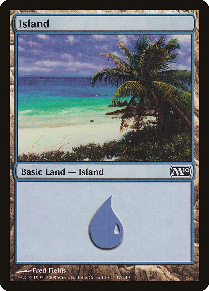 2009 Magic 2010 Island common #237 common card image