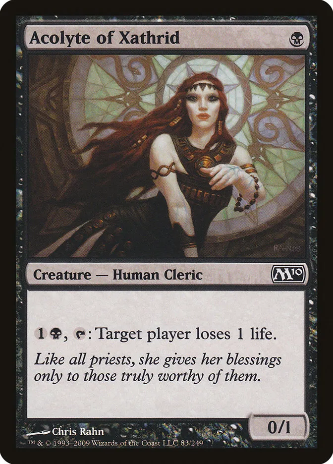 2009 Magic 2010 Acolyte of Xathrid #83 common card image