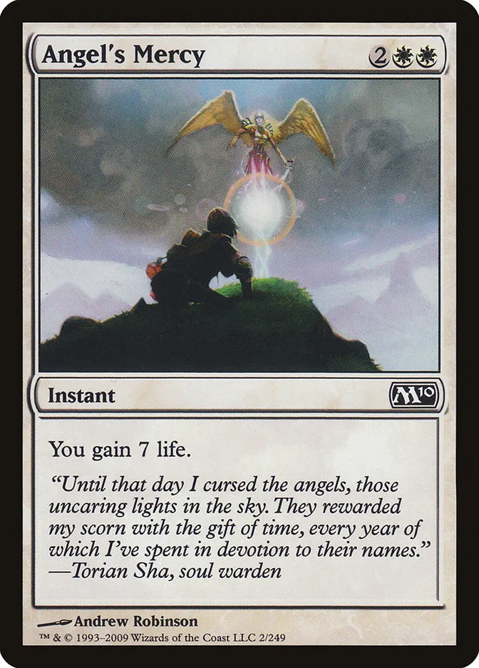 2009 Magic 2010 Angel's Mercy common #2 common card image