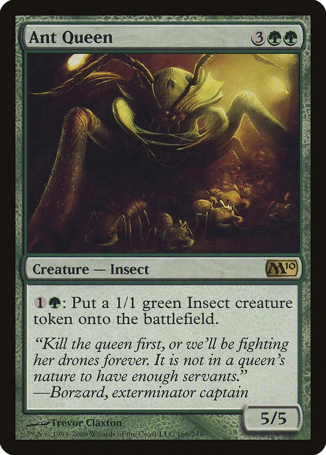 2009 Magic 2010 Ant Queen rare #166 rare card image