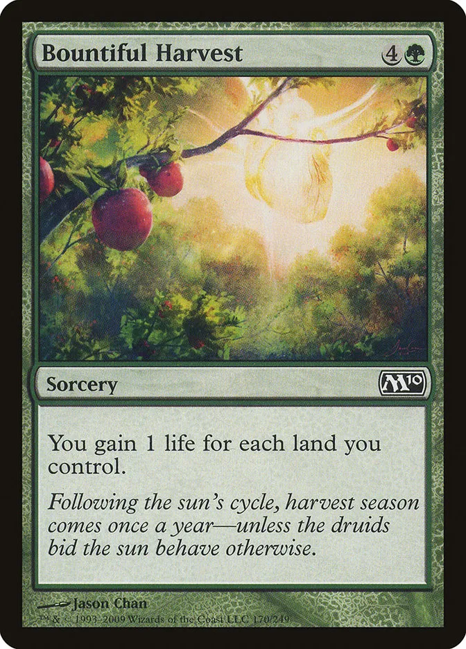 2009 Magic 2010 Bountiful Harvest common #170 common card image