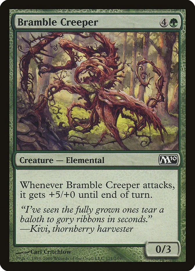 2009 Magic 2010 Bramble Creeper common #171 common card image