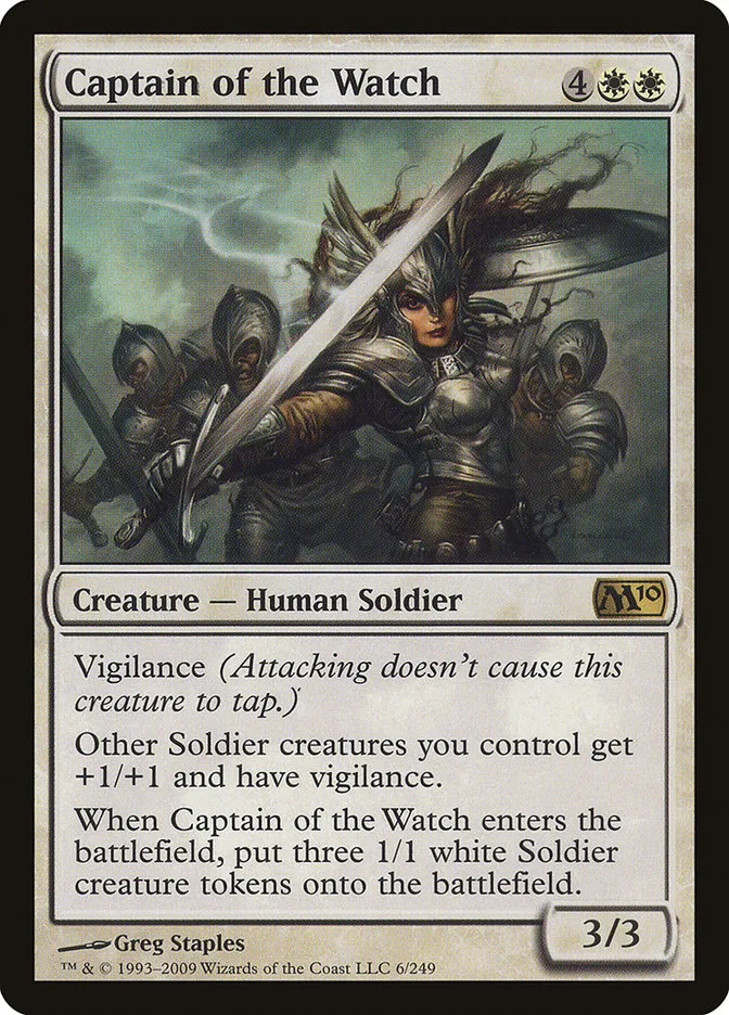 2009 Magic 2010 Captain of the Watch #6 rare card image