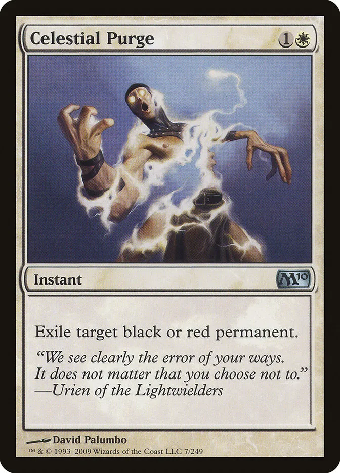 2009 Magic 2010 Celestial Purge uncommon #7 uncommon card image