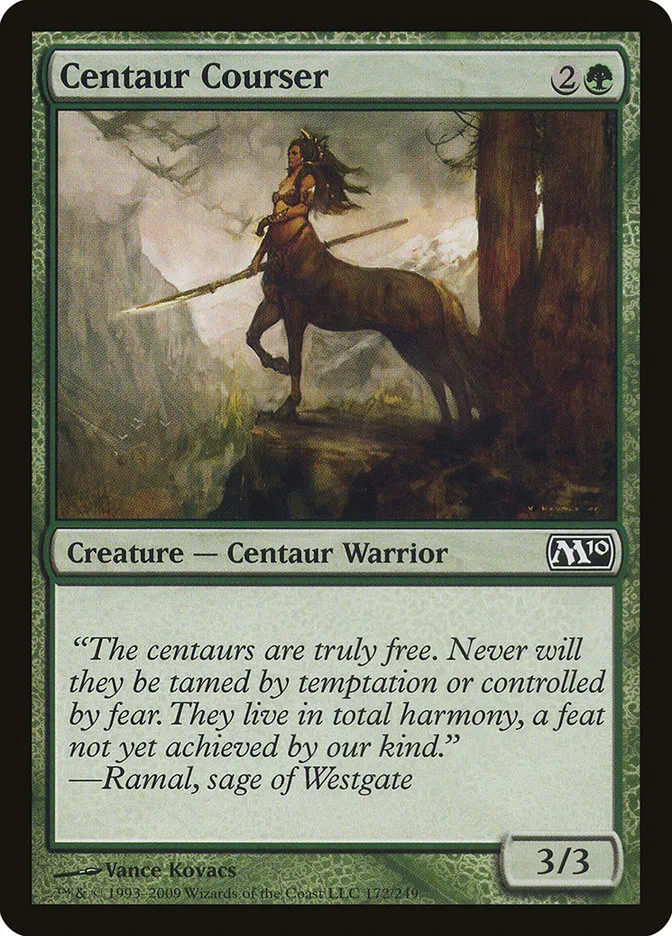 2009 Magic 2010 Centaur Courser common #172 common card image