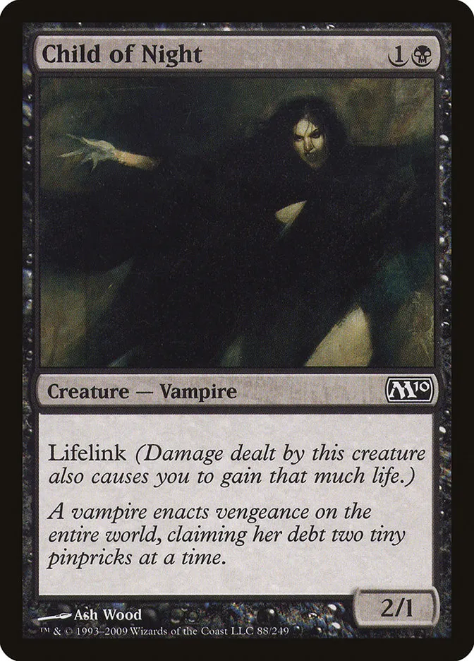 2009 Magic 2010 Child of Night #88 common card image