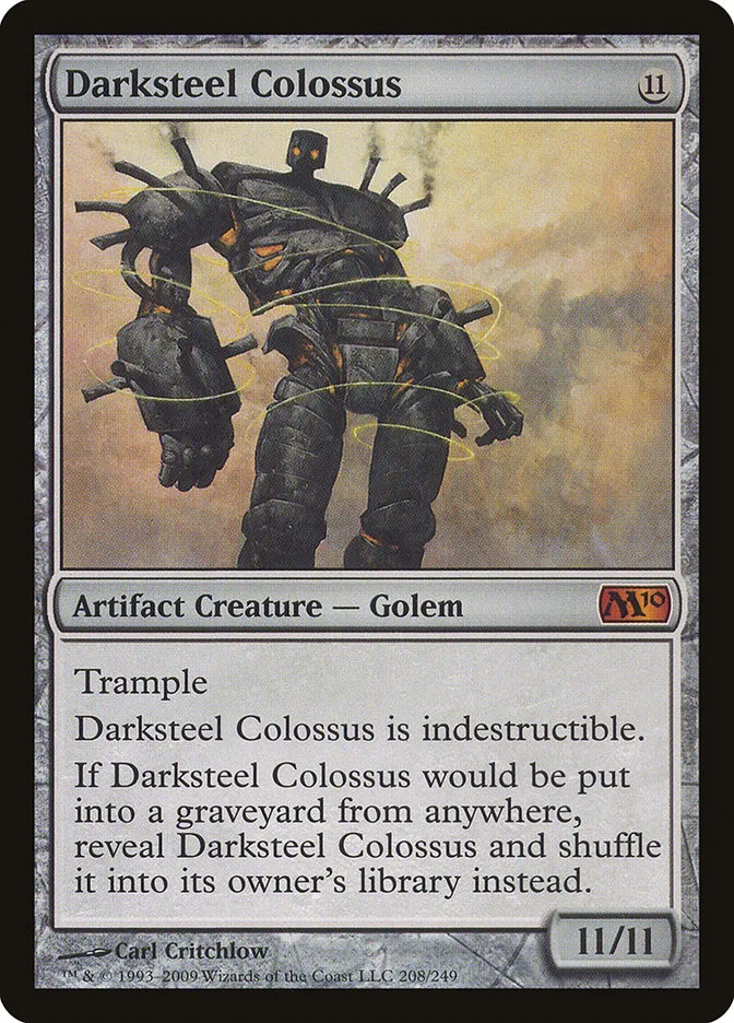 2009 Magic 2010 Darksteel Colossus #208 mythic card image