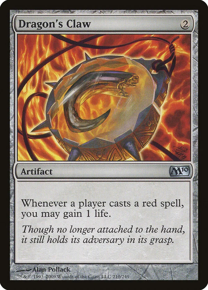 2009 Magic 2010 Dragon's Claw uncommon #210 uncommon card image