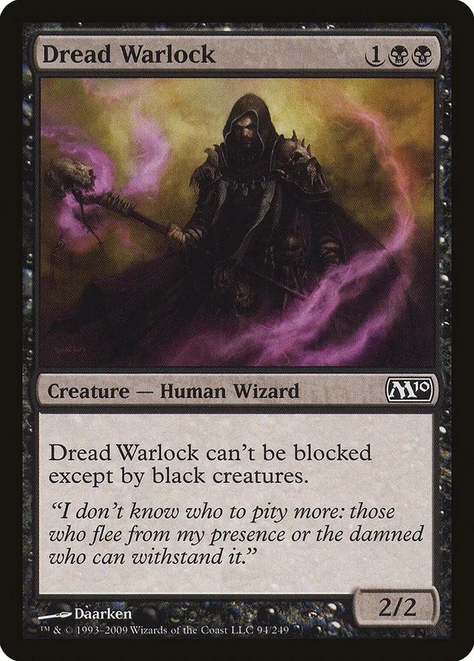 2009 Magic 2010 Dread Warlock common #94 common card image