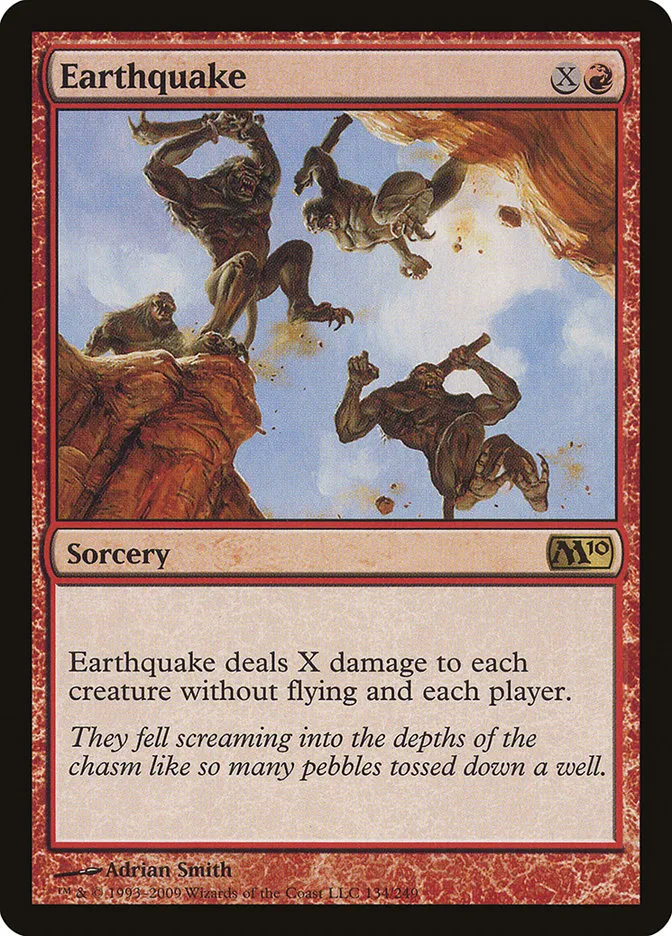 2009 Magic 2010 Earthquake rare #134 rare card image