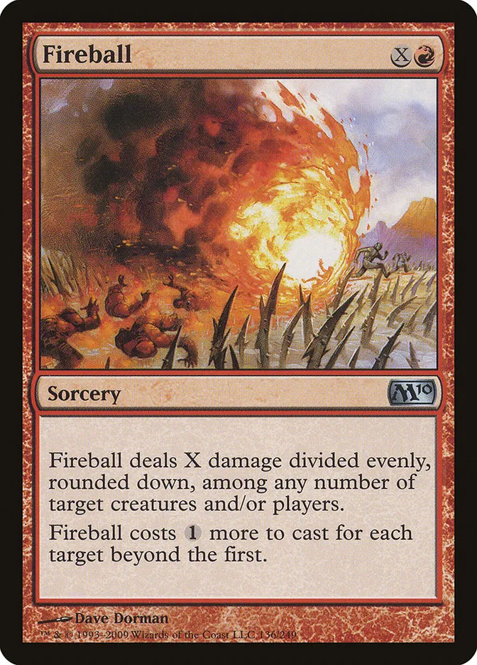 2009 Magic 2010 Fireball uncommon #136 uncommon card image