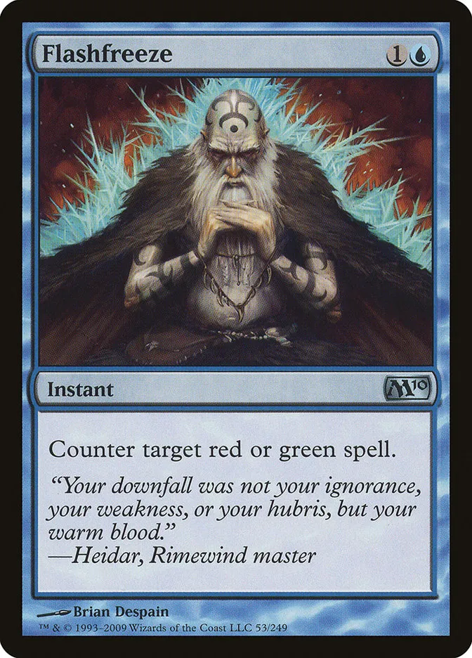 2009 Magic 2010 Flashfreeze uncommon #53 uncommon card image