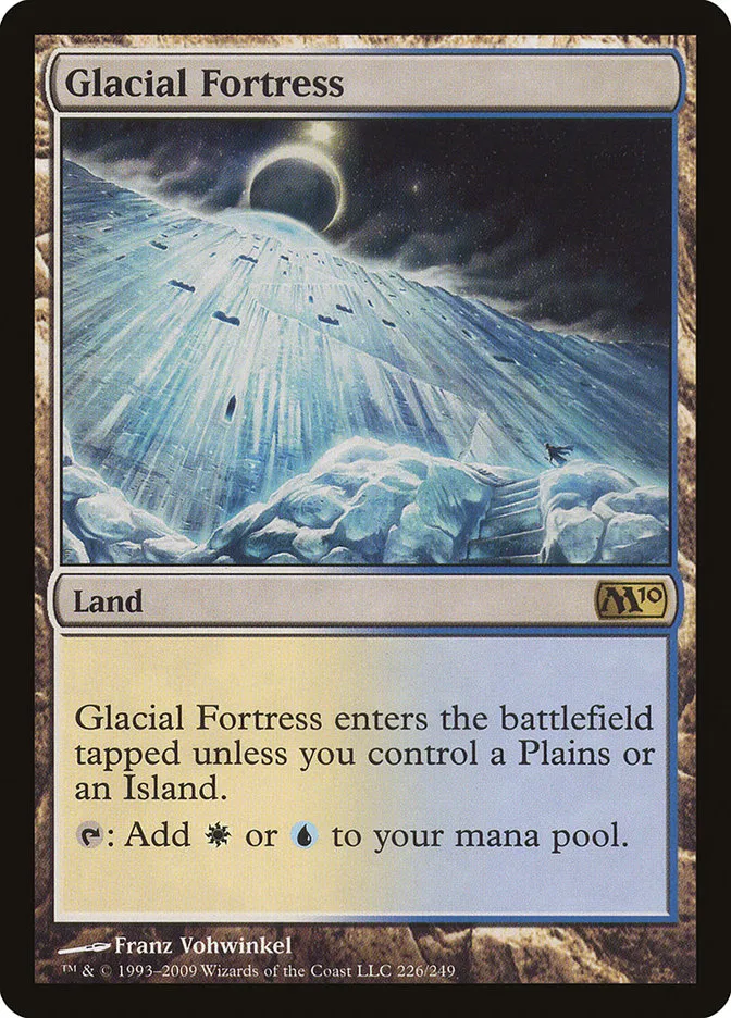 2009 Magic 2010 Glacial Fortress #226 rare card image