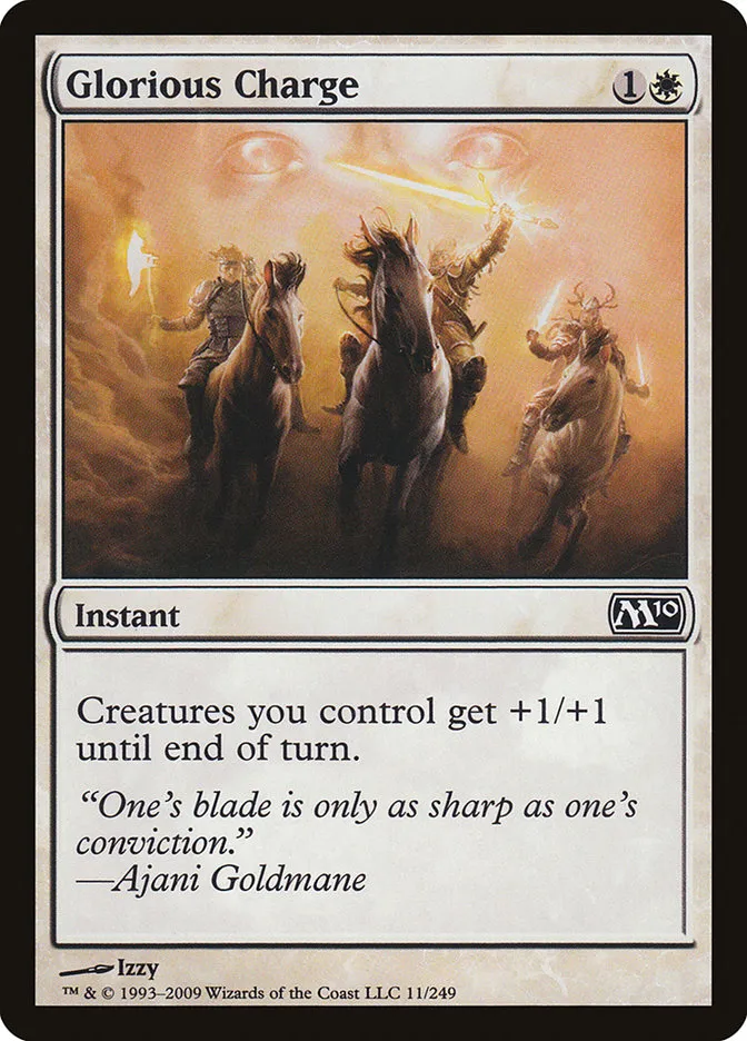 2009 Magic 2010 Glorious Charge common #11 common card image