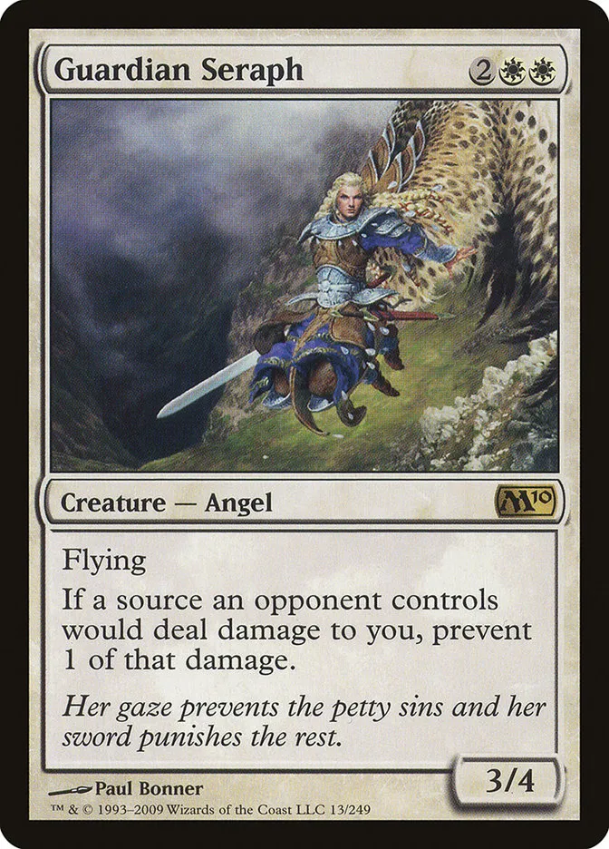 2009 Magic 2010 Guardian Seraph rare #13 rare card image