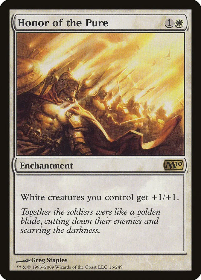 2009 Magic 2010 Honor of the Pure #16 rare card image