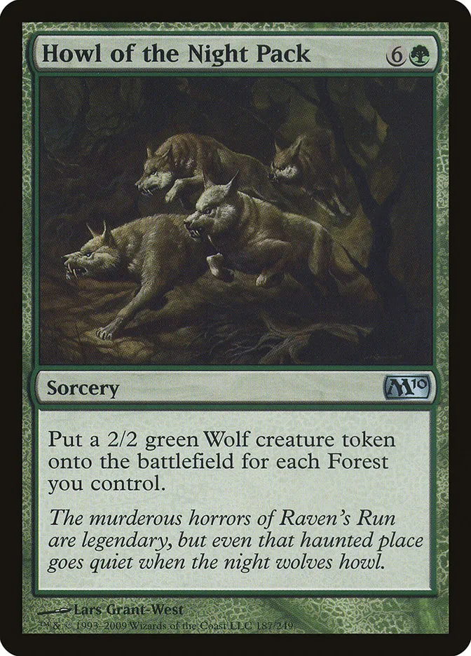 2009 Magic 2010 Howl of the Night Pack #187 uncommon card image