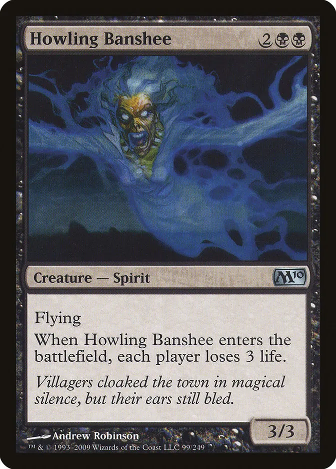2009 Magic 2010 Howling Banshee uncommon #99 uncommon card image