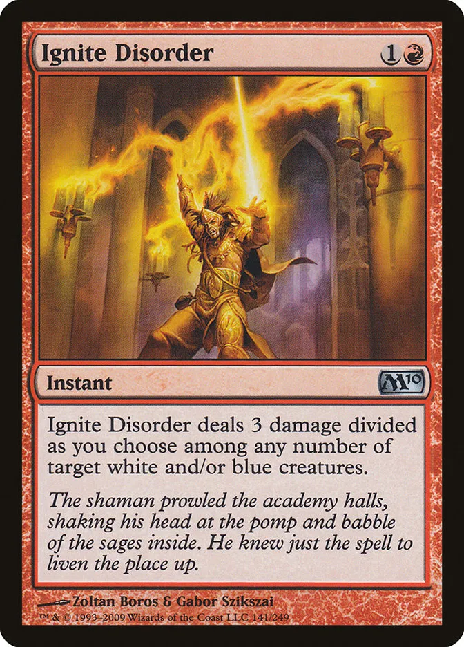 2009 Magic 2010 Ignite Disorder uncommon #141 uncommon card image