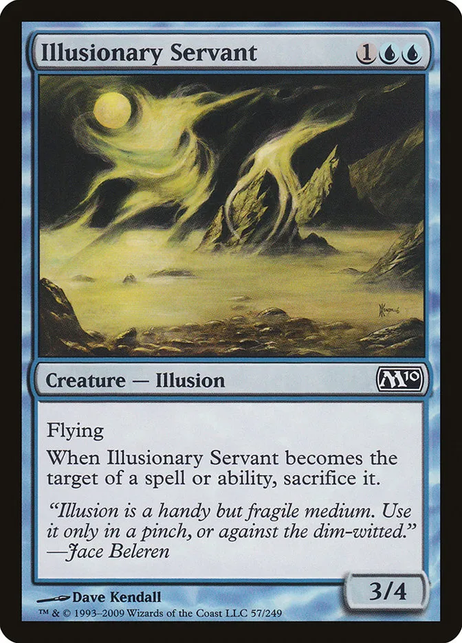 2009 Magic 2010 Illusionary Servant common #57 common card image