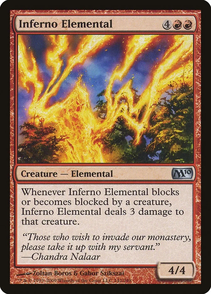 2009 Magic 2010 Inferno Elemental uncommon #142 uncommon card image