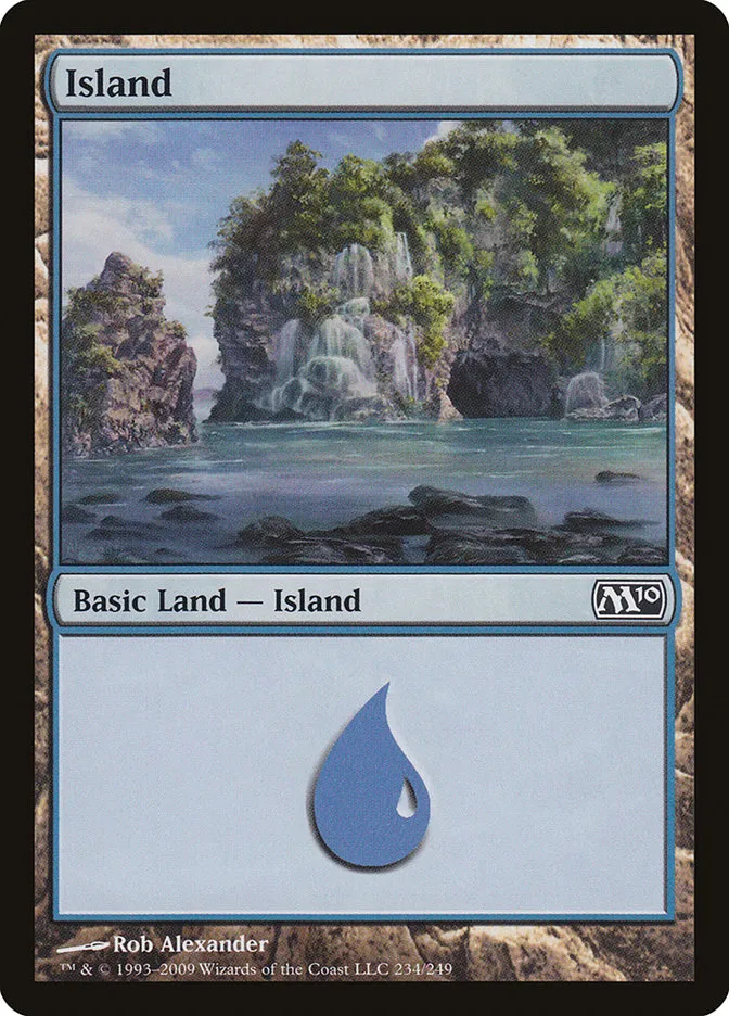 2009 Magic 2010 Island common #234 common card image