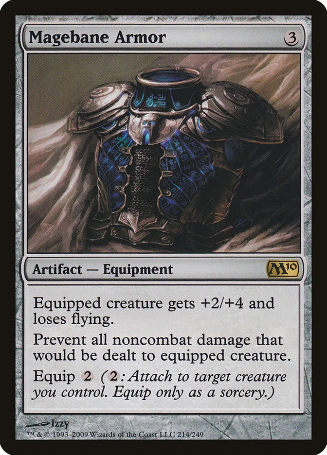 2009 Magic 2010 Magebane Armor #214 rare card image