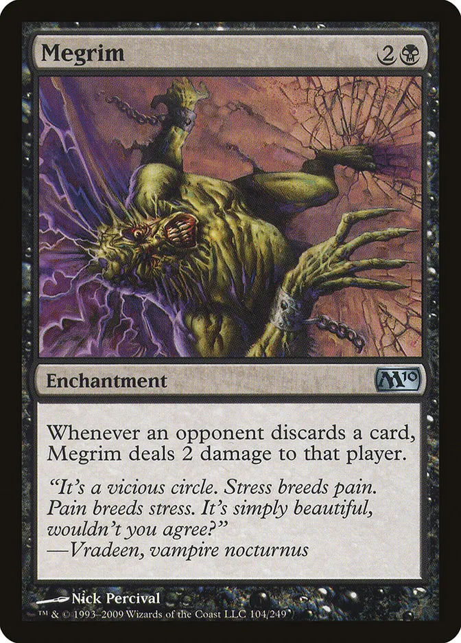 2009 Magic 2010 Megrim uncommon #104 uncommon card image