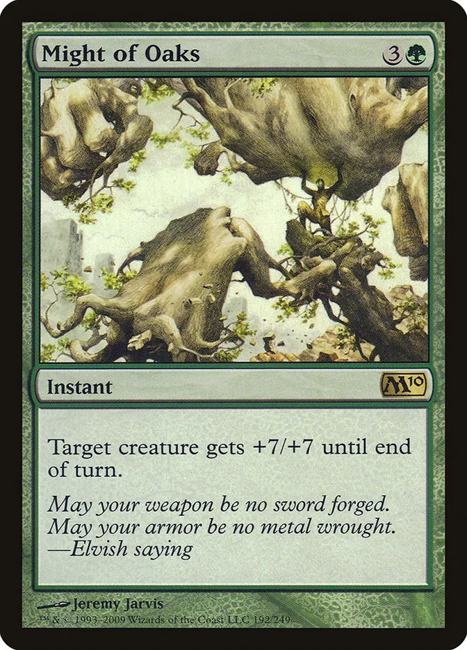 2009 Magic 2010 Might of Oaks #192 rare card image
