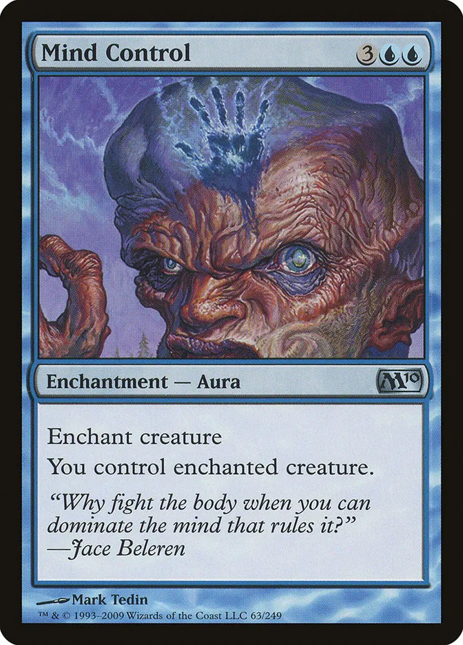 2009 Magic 2010 Mind Control #63 uncommon card image