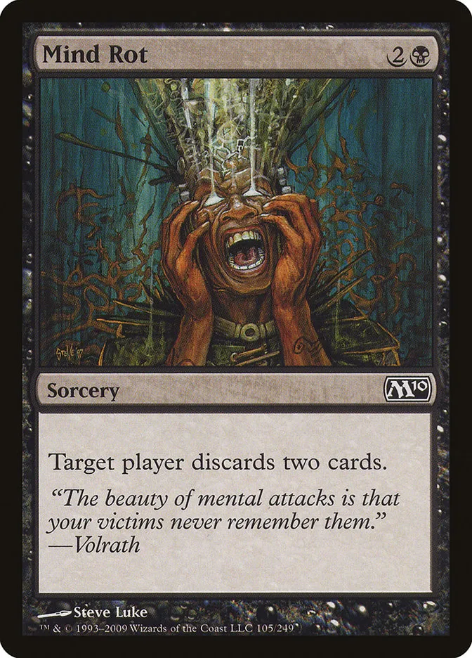 2009 Magic 2010 Mind Rot common #105 common card image