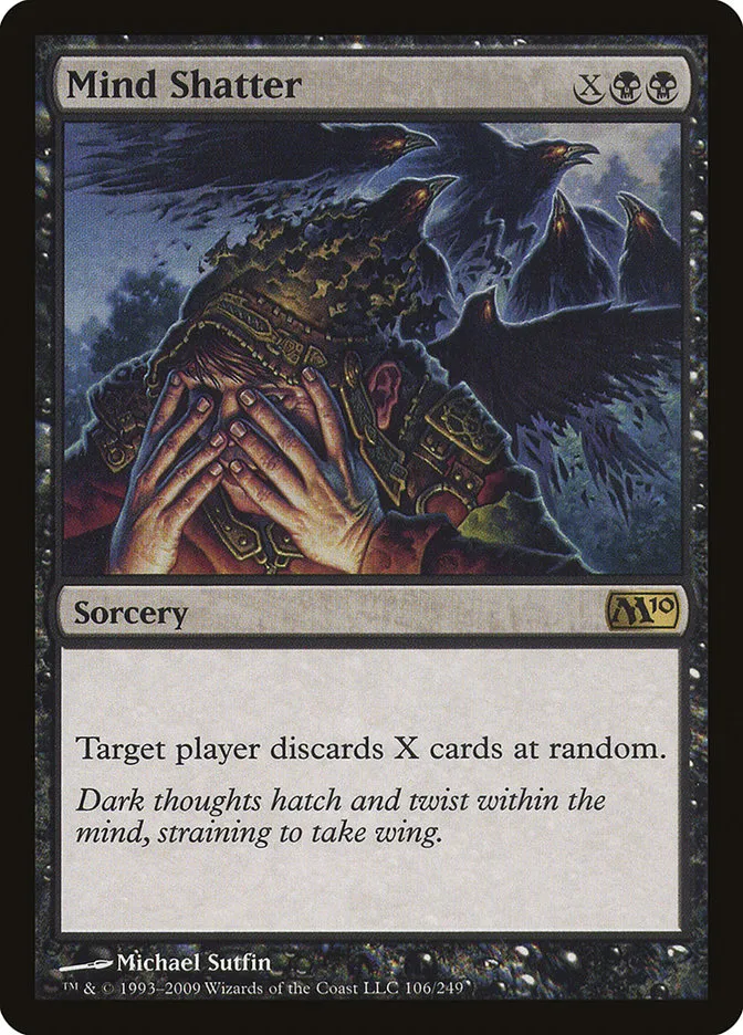 2009 Magic 2010 Mind Shatter rare #106 rare card image