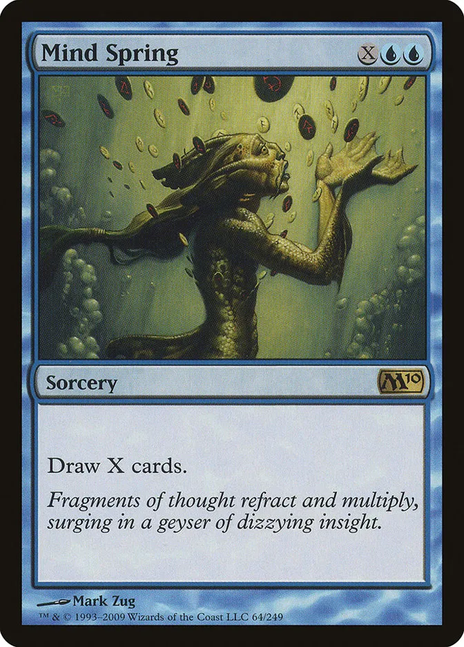 2009 Magic 2010 Mind Spring rare #64 rare card image