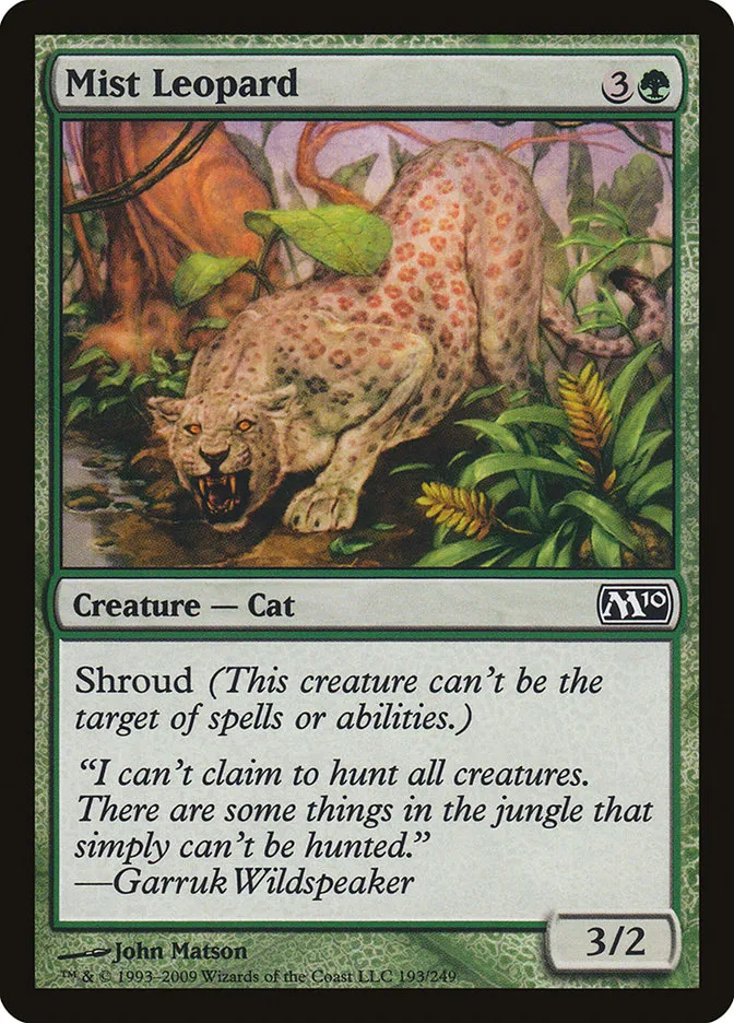 2009 Magic 2010 Mist Leopard common #193 common card image