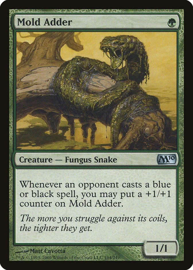 2009 Magic 2010 Mold Adder uncommon #194 uncommon card image